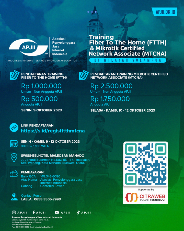 Training FTTH & MTCNA Wilayah SULAMPUA